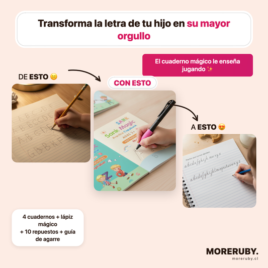 Set Cuaderno Magic Caligrafia Montessori