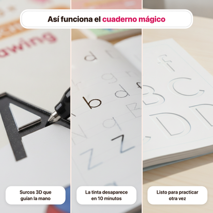 Set Cuaderno Magic Caligrafia Montessori