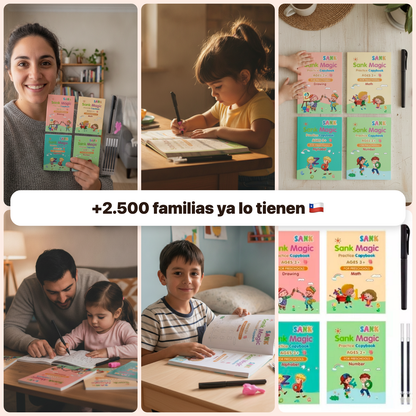 Set Cuaderno Magic Caligrafia Montessori